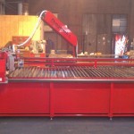 A Dynatorch Plasma CNC table